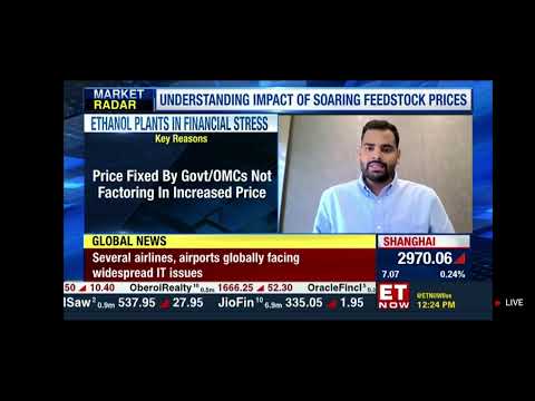 CMD of Gulshan Polyols Limited, live interview with ET Now- July 19, 2024